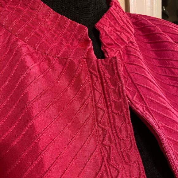 SILK CLUB COLLECTION Pink Blazer - Picture 2 of 9